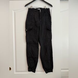 Garage Jet Black Cargo Pants